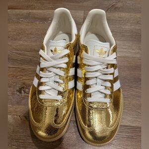 Adidas Women's Metallic Gold Sneakers